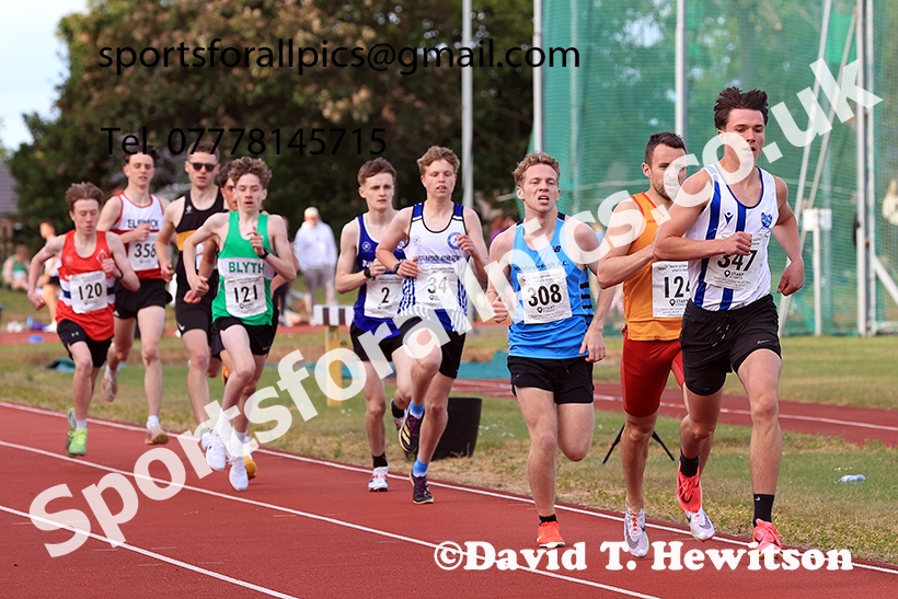 The 800 metres, 2025 NEGP No 2, Monkton Stadium, Wednesday, May 28th. Photo: David T. Hewitson/Sports for All Pics